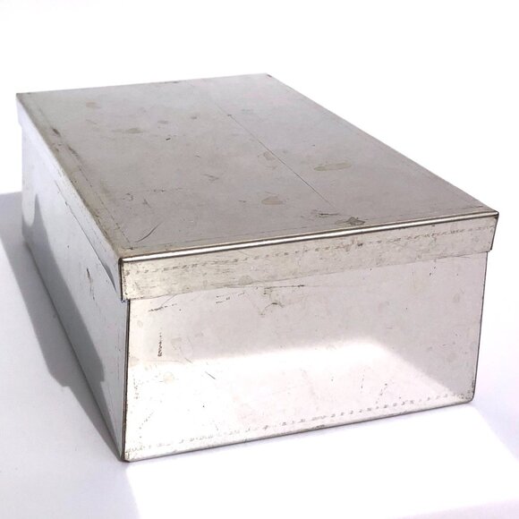 Storage Container Rectangular Storage Box Trinket Box Steel Metal Box with Lid - Picture 6 of 14